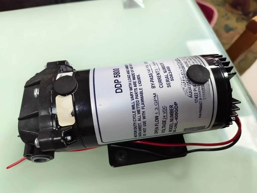 

Water purifier RF407A special DDP5800 model 400 gallon motor pump booster