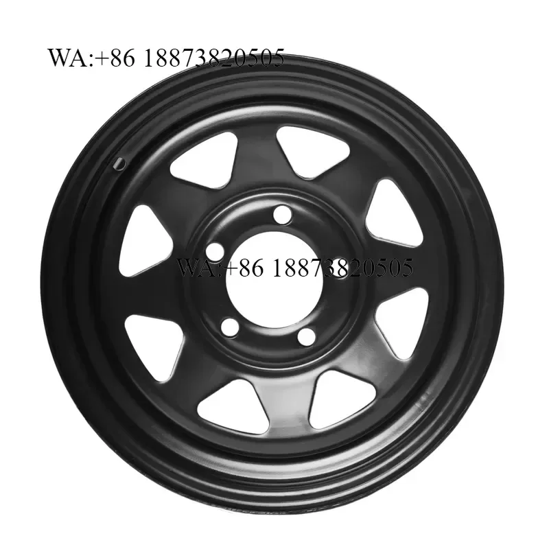 Steel Trailer Wheel Rims 14 15 16 Inch 5 6 Holes Customized Parts 4 Pcs 5x114.3 6x139.7 Bolt Pattern for Trailers