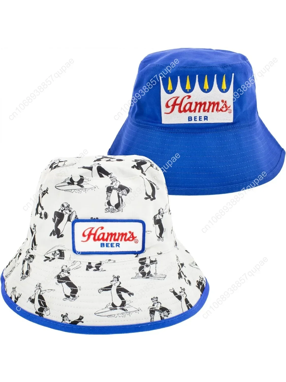 

Hamm's Beer Bears Reversible Bucket Hat Blue