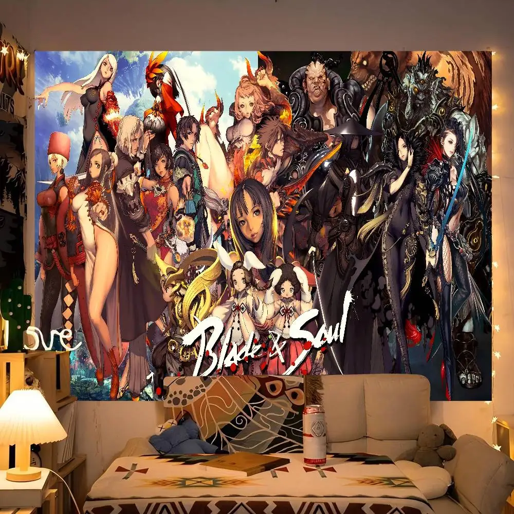 لعبة الرسوم المتحركة B-Blade And Soul، خلفية لافتة عيد ميلاد سعيد لراية عيد الميلاد وديكورات خلفية الحفلات #2