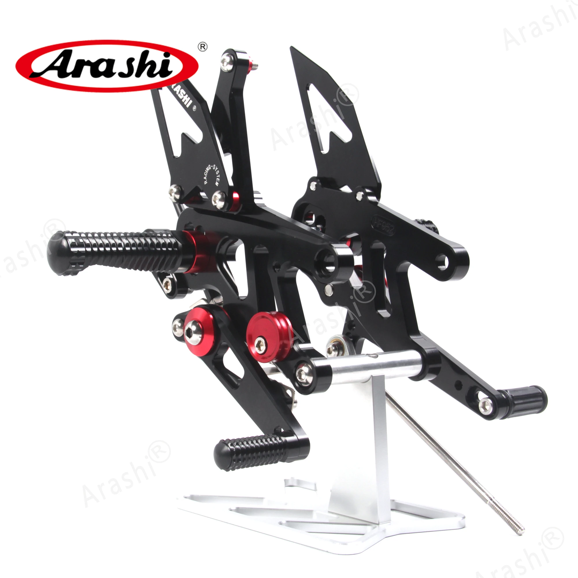 أراشي 1 مجموعة لأبريليا RSV4 2013-2016 CNC قابل للتعديل مساند القدم أوتاد القدم رايدر مسند القدمين عكس/GP التحول مصنع APRC ABS #2