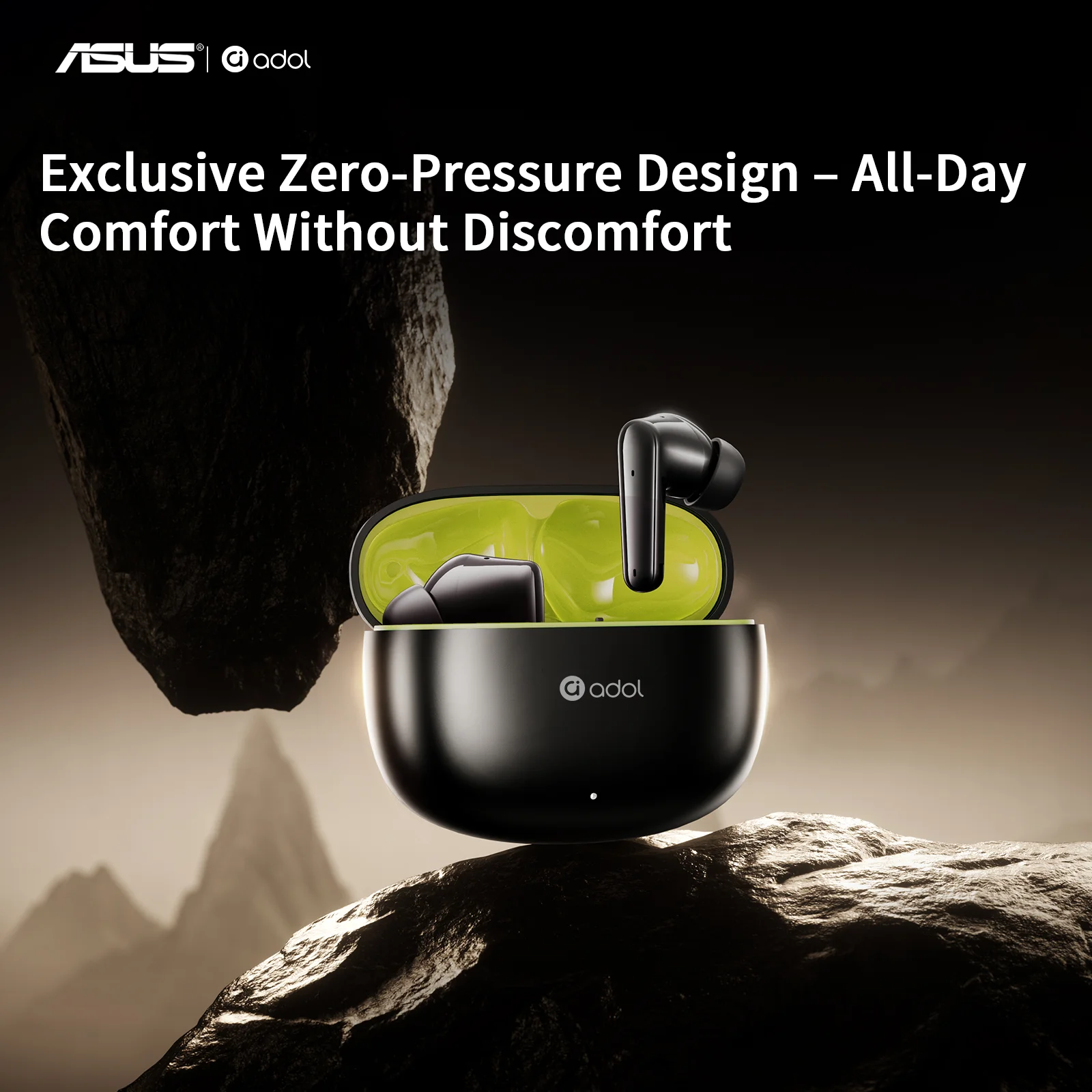 Casque à suppression active du bruit ASUS Adol ANC, casque Bluetooth intra-auriculaire, produit authentique, sans fil, son de haute qualité Casque à suppression active du bruit ASUS Adol ANC, casque Bluetooth intra-auriculaire, produit authentique, sans fil, son de haute qualité