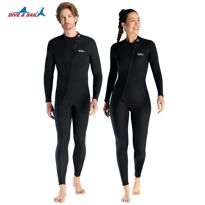 

3mm Neoprene Diving Suits Snorkeling Kayaking Front Zipper Scuba Diving Suit Sailing Surfing Fish Hunting Swimming Water Sports