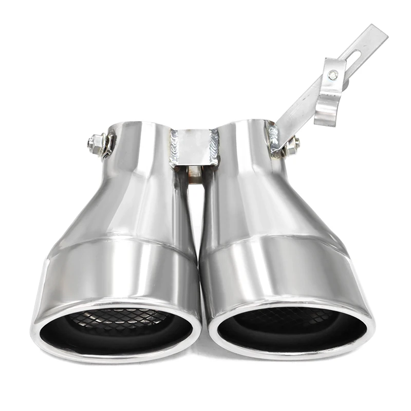 1 PCS Für Mercedes-Benz C-Klasse W203 C200 Auto Edelstahl Hinten Dual Auspuff Schalldämpfer Spitze Endrohr düse
