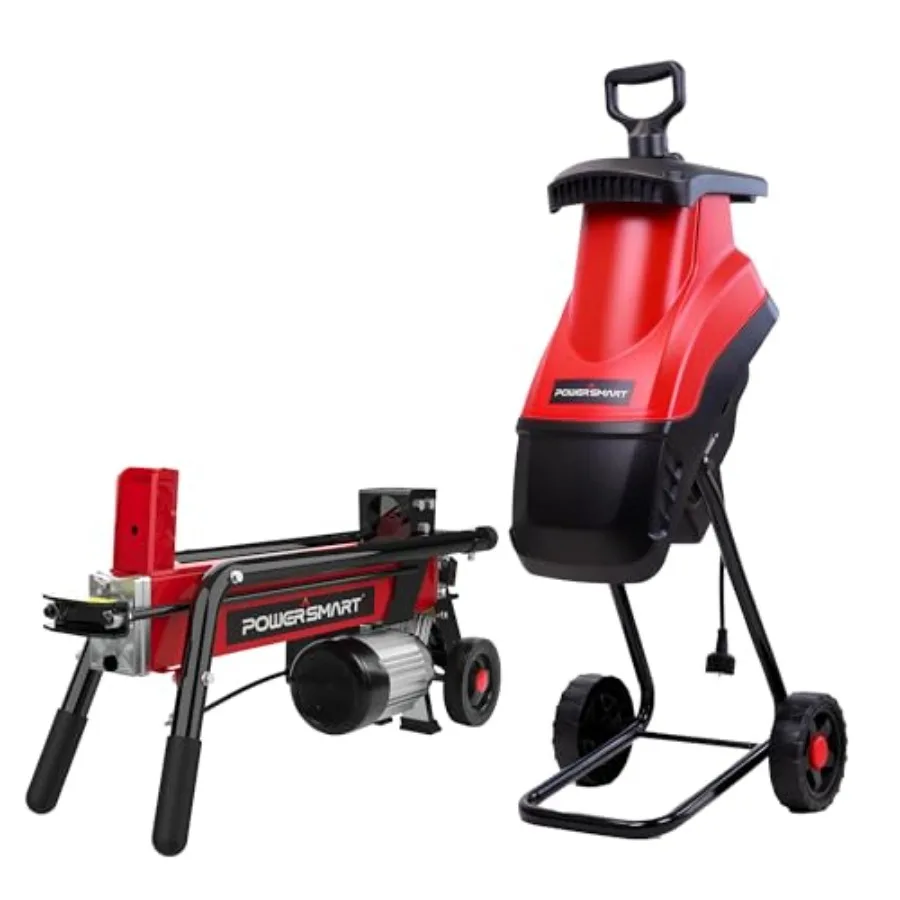 PowerSmart Electric 2-in-1 Bundle: Hydraulic for 20 s 15-Amp for 1.77 Branches, Perfect Combo for Yard Cleanup Firewood Making