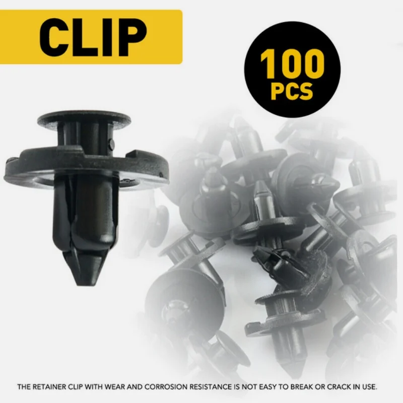 100Pcs Car Trim Clips 0155309321 For X-Trail For Qashqai For Navara For Micra Bodywork & Trim Fastener Accessories For Vehicles