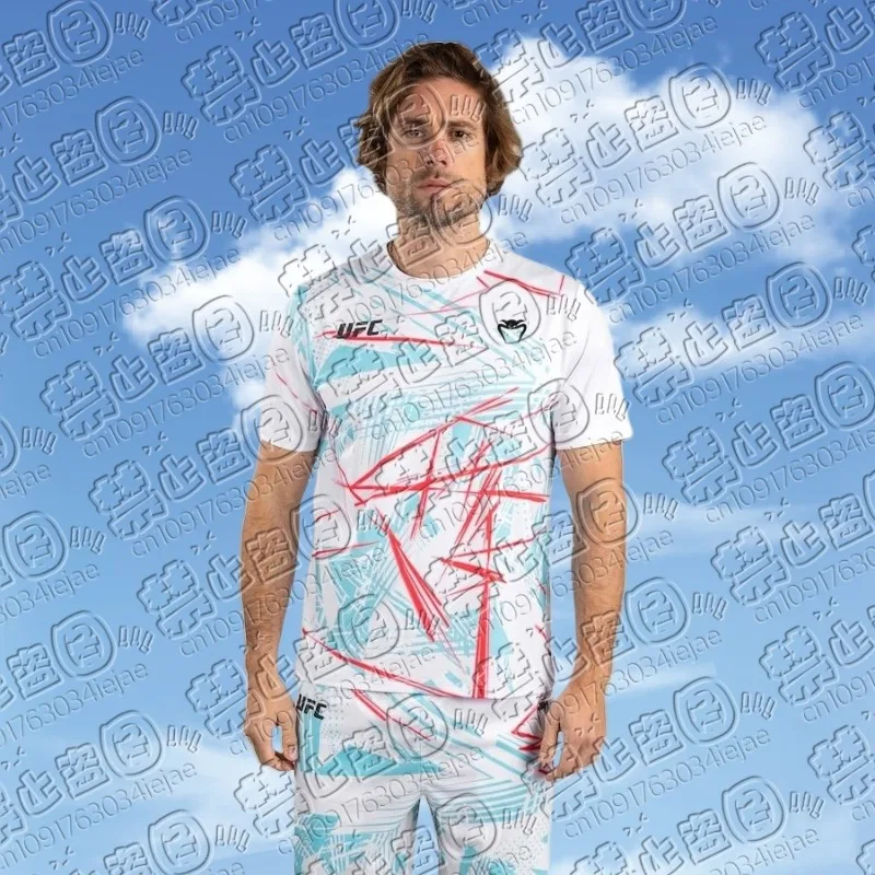 2026 جديد حار بيع UFC الملاكمة مباراة Pursuer تي شيرت للصيف المتضخم تنفس التجفيف السريع قصيرة الأكمام قميص أعلى