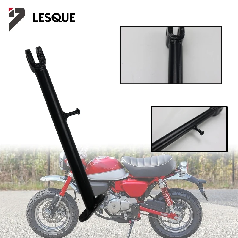 LESQUE Pit Dirt Bike Foot Side Kick Stand Support Kickstand Motorcycle Accessories Universal For Motocross Hond Monkey Bikes