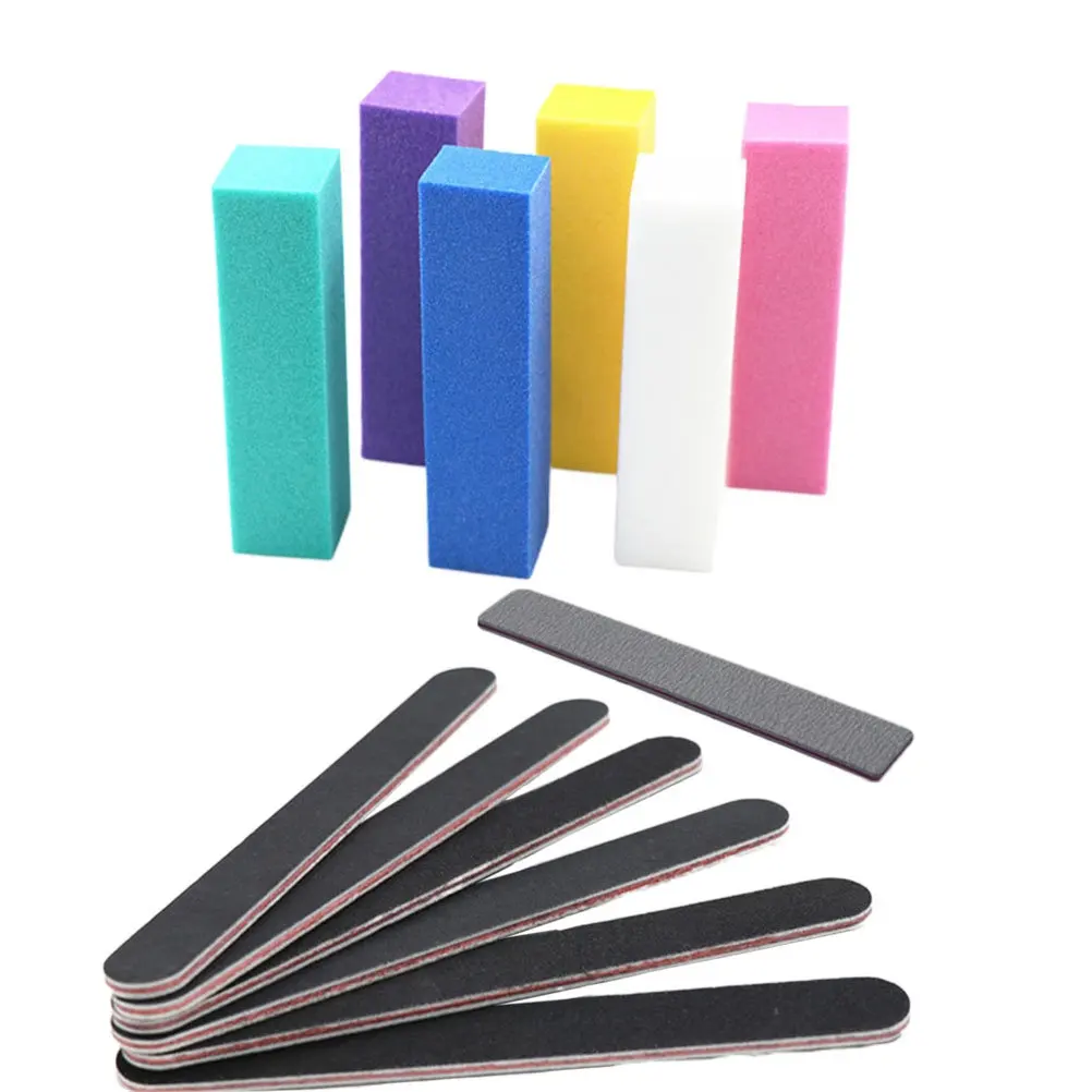 

13Pcs Nail Files Set Manicure Sanding Block Emery Board Polisher Buffer Kit for Natural False Nails Extensions Nail Art Salon