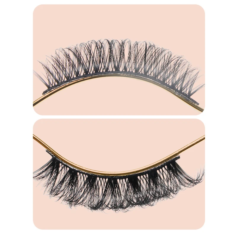 ขนตาปลอมธรรมชาติ Manga Lashes ขนตานุ่มหนา Handmake Super Thin Band ขนตาปลอมแบบใช้ซ้ําได้แต่งหน้าทุกวัน