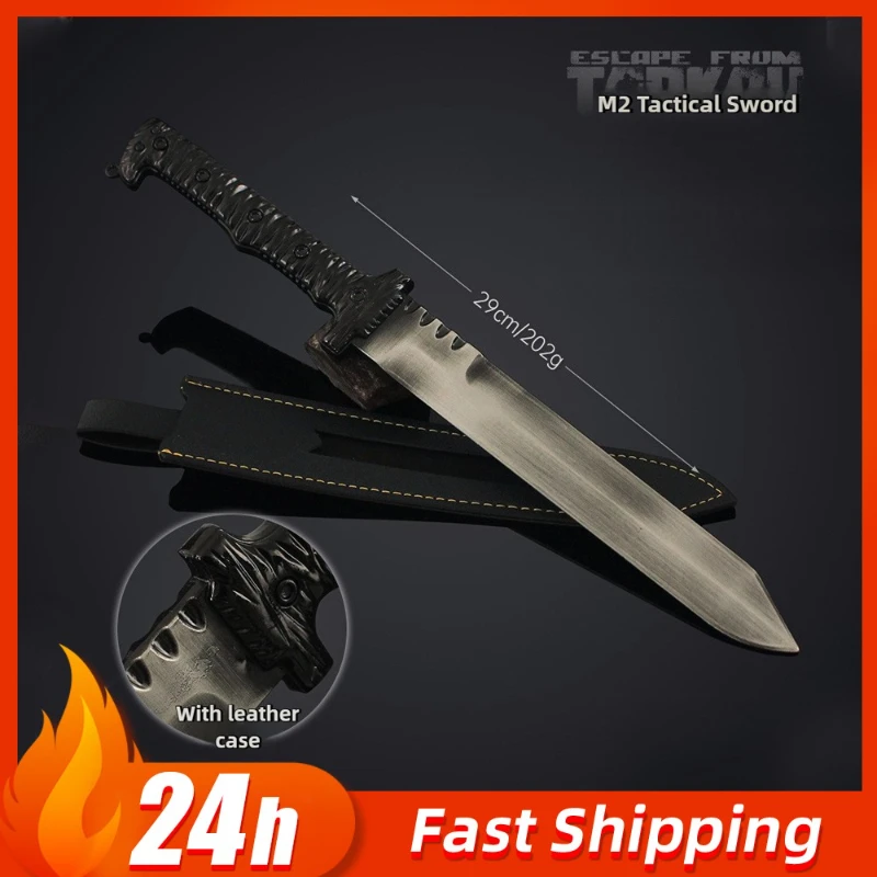11.42in Escape from Tarkov Peripherals M2 Tactical Sword Game Melee Karambit Toy Sword Physical Model Collectible Ornament Gifts