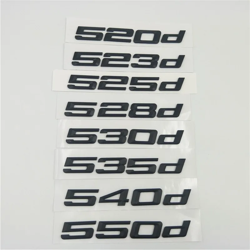 For  5 series E39 E60 E61 F10 F11 Black 520d 523d 525d 528d 530d 535d 540d 550d Rear Boot Trunk Lid Letters Emblem Logo