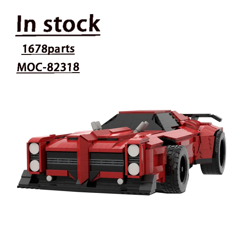 MOC-82318 Rocket League Supercar Splicing Assembly Building Block Model1678Parts Building BlocksKids BirthdayEducational ToyGift