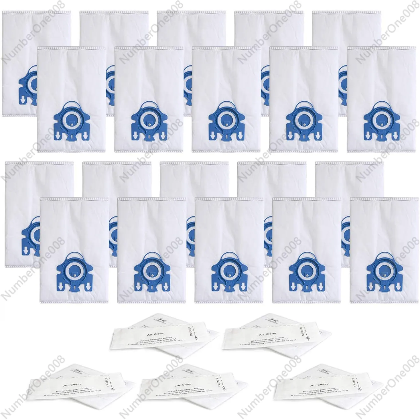 

Replacement Airclean GN 3D Bag for Miele S2, S5, S8, Classic C1, C2, C3 Series Canister Vacuum Cleaner Dust Bags Filters