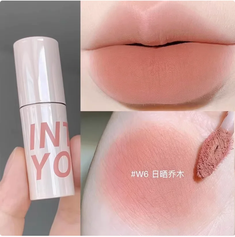 Into You – teinte à lèvres Air, boue W6, couleur nue, pâte de haricots Durable, mat, maquillage authentique Original