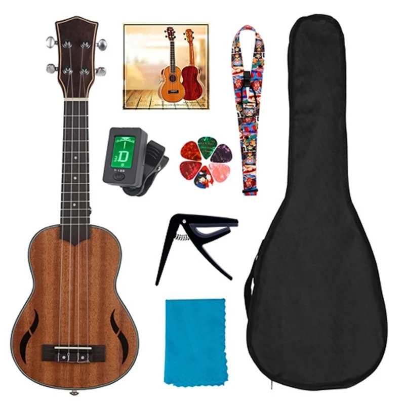 21 Inch Concert Ukulele Hawaiian Guitar Four String Guitar Ukulele Kid Birthday Gifts Small Guitar Educational Toy