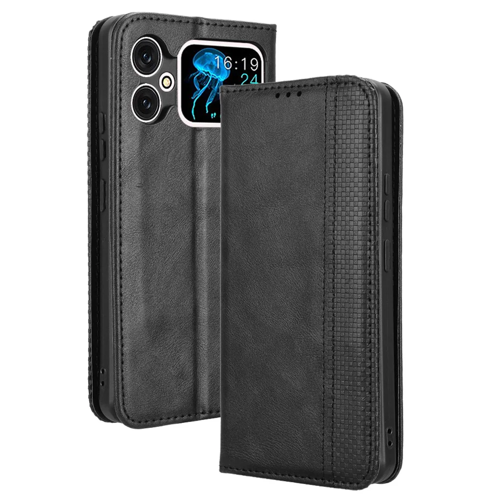 Flip Retro Style Leather Magnetic Closure Cover For Cubot A20 6.75 inch Card Slot Wallet Fall prevention Case For CubotA20