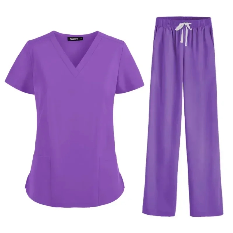 Polychrome Scrubs Pants Lab Surgical Pants Unisex Doctor and Nurse Uniform Work Pants Nurse Accessories Medical Doctor Sui