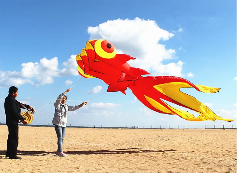 free shipping goldfish soft kite for adults kites pendant nylon kite flying octopus kite Outdoor toys big kites inflatable kite