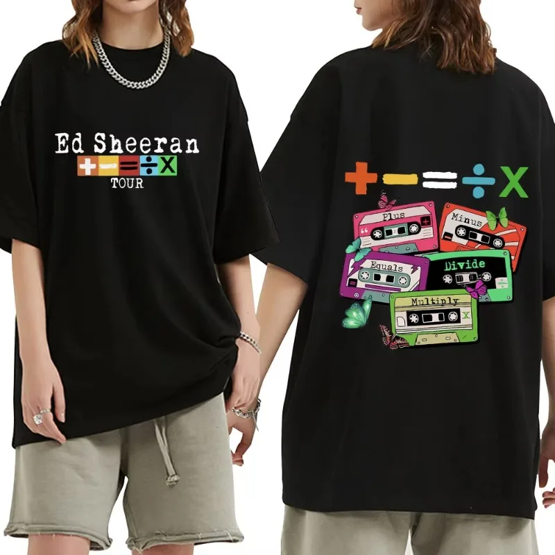 

Ed Sheeran Concert Tour T Shirt Fans Gift 100% Cotton Casual Short Sleeve T-shirt Men Women Vintage Harajuku Tee Shirt Clothing