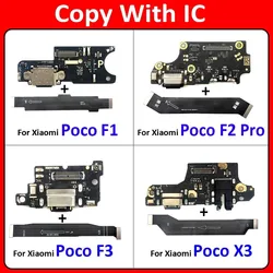 Charger Board Flex For Xiaomi Poco F2 Pro F1 F3 X3 USB Port Connector Charging Board Flex Cable With Mainboard Main Flex Cable