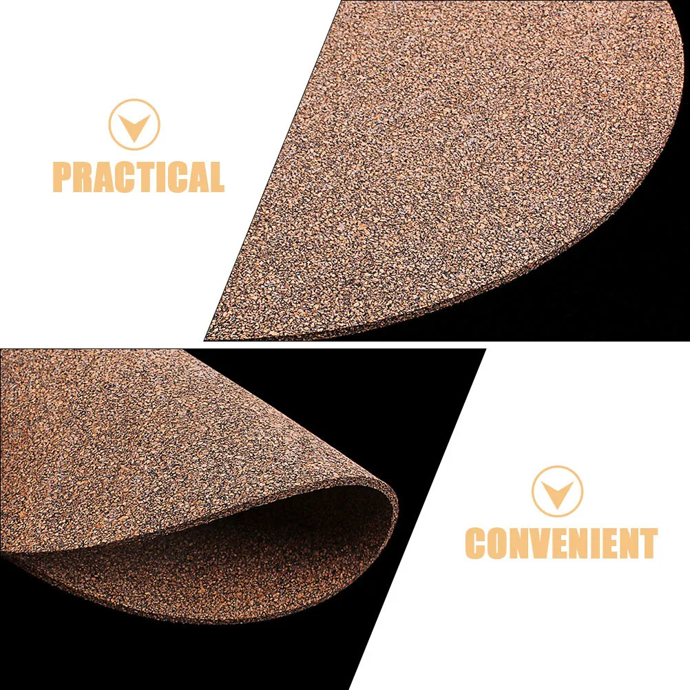 

3Pcs Cork Record Mat for Turntable Anti Static Vinyl Slipmat Sound Insulating Vibration Dampening Record Protective Pad Easy