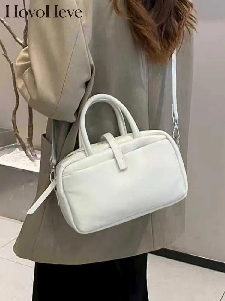 

Concise Ladies Genuine Leather Zipper Handbag Solid Color Female Hasp Crossbody Bags Fashion Cowhide Single Shoulder Bag