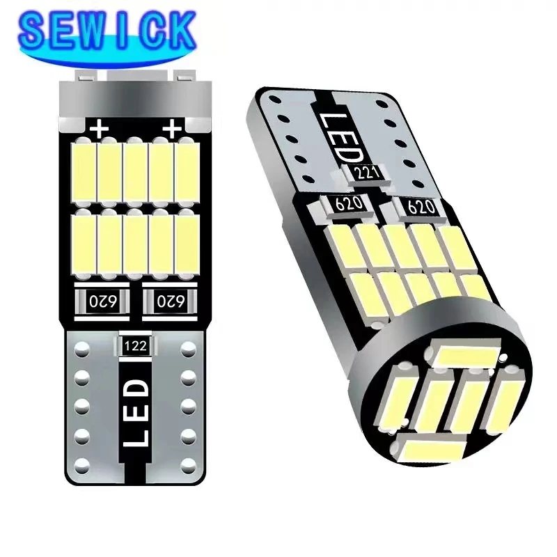 100 pz T10 W5W 194 501 Led Canbus nessun errore luce interna auto T10 26SMD 4014 Chip bianco strumento luci lampadina lampada