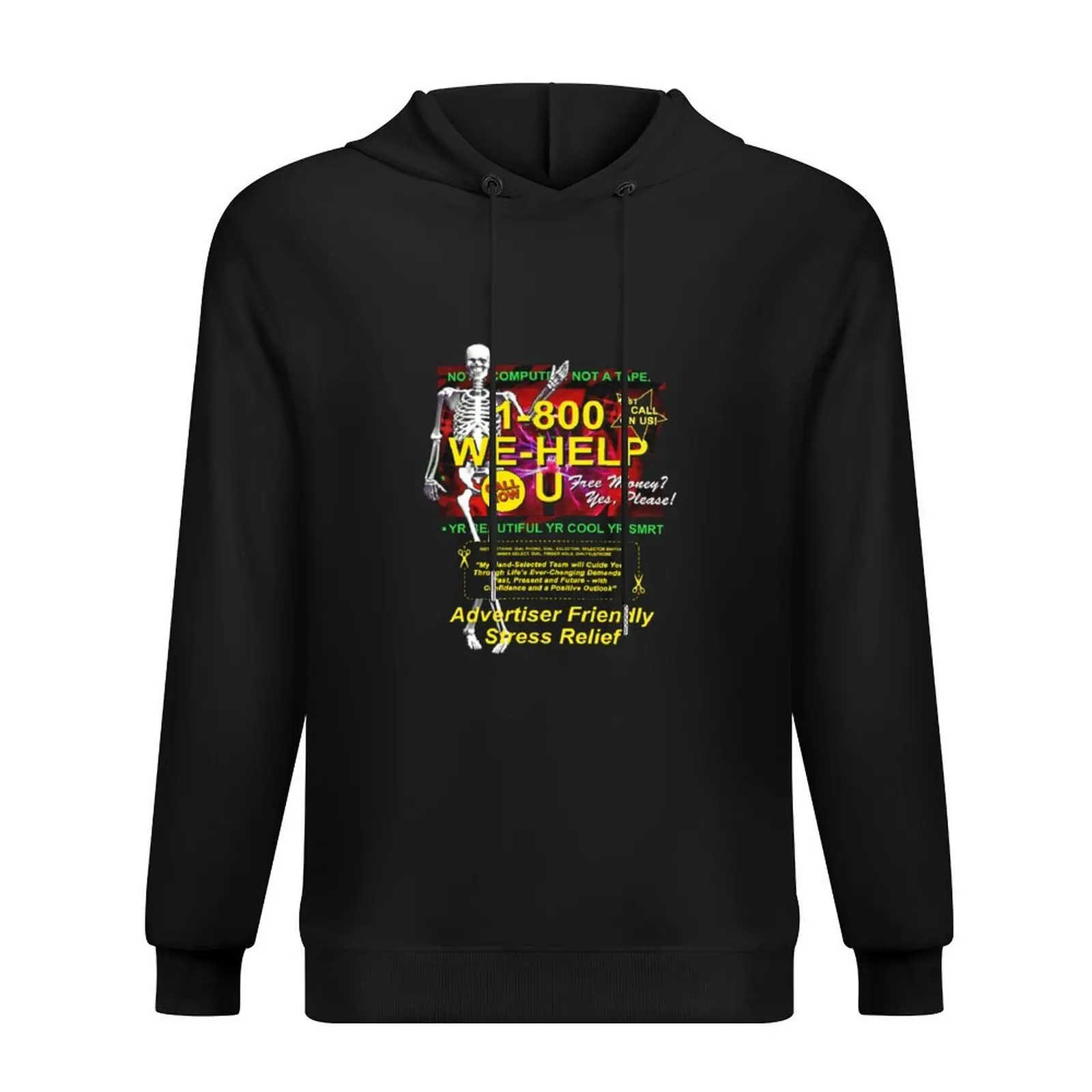 

1-800 WE HELP U Hoodie men's sweat-shirt autumn jacket men men's winter sweater men's autumn clothes japanese hoodie