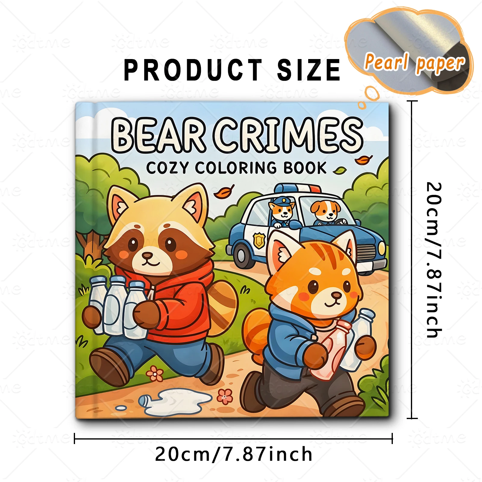 BEAR CRIMES Malbuch für Erwachsene mit niedlichen, gemütlichen täglichen Aktivitäten zur Entspannung (Cozy Spaces Coloring) – Detail 3