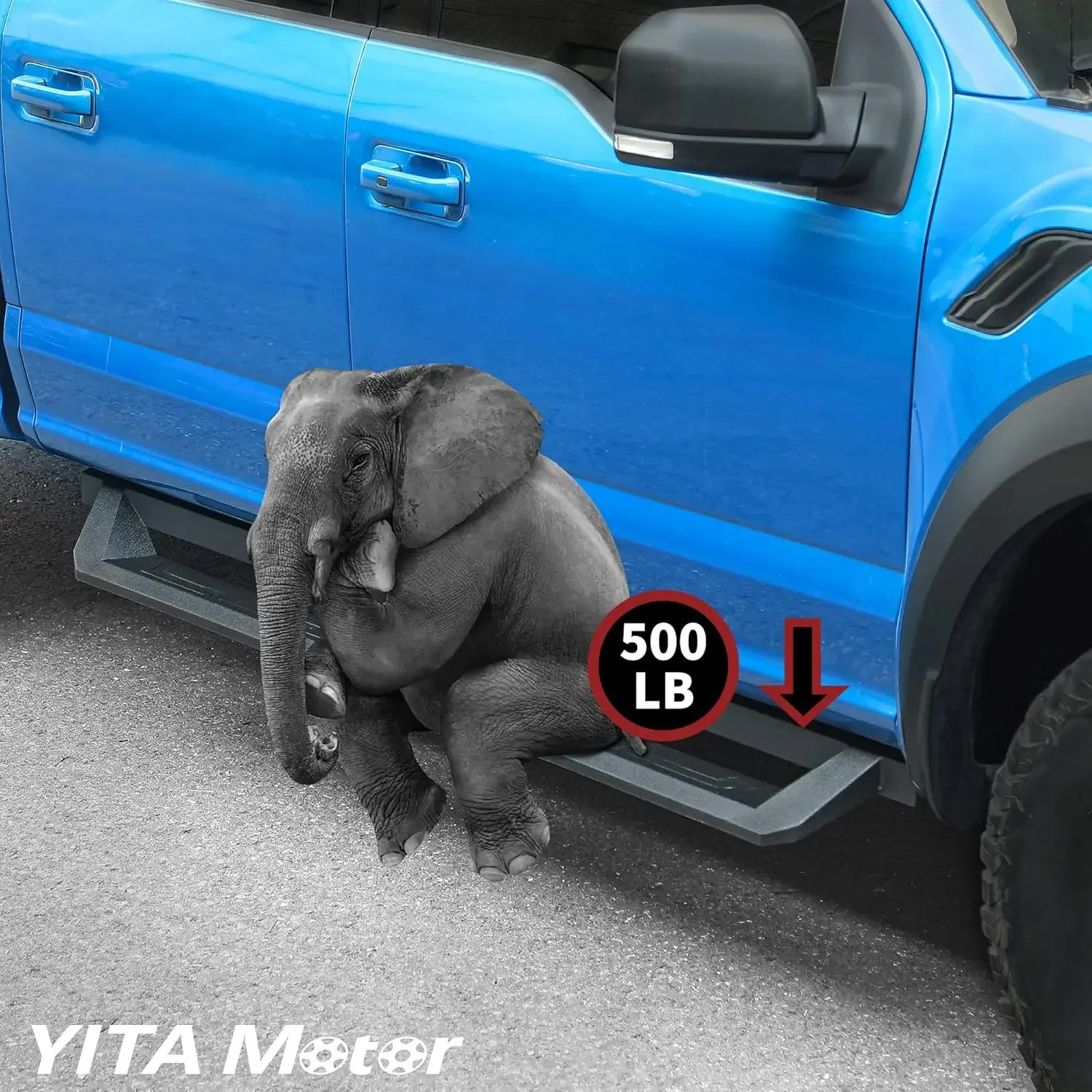 خطوات جانبية متوافقة مع 2019-2025 1500، 2020-2025 2500HD 3500HD Crew Cab