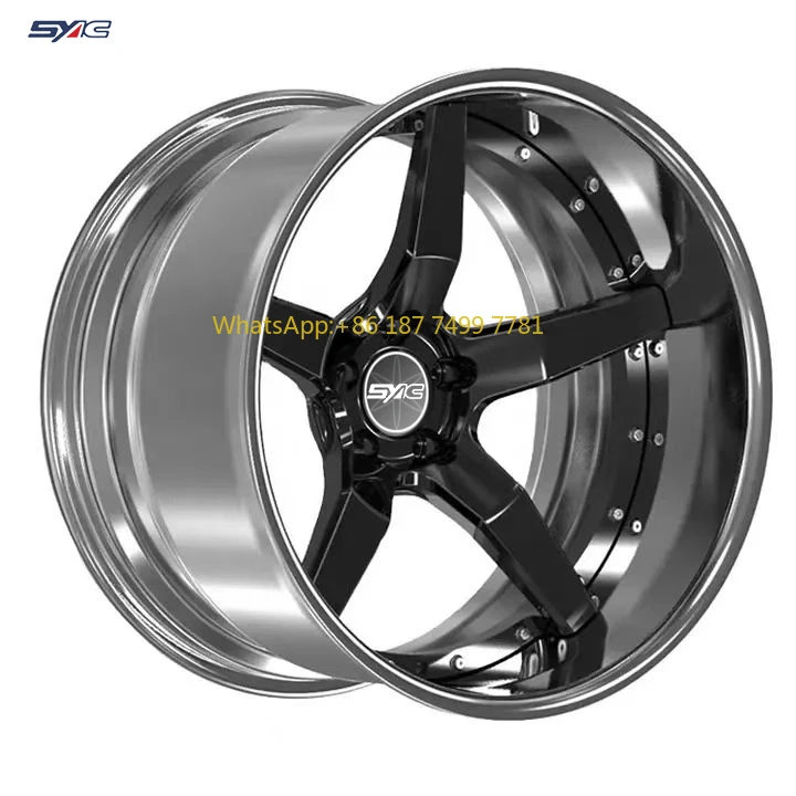 

SYAC 2-piece Five Spoke 18-22 Inch High Performance Racing Car Wheels Customization Aluminium Alloy Forged Wheels