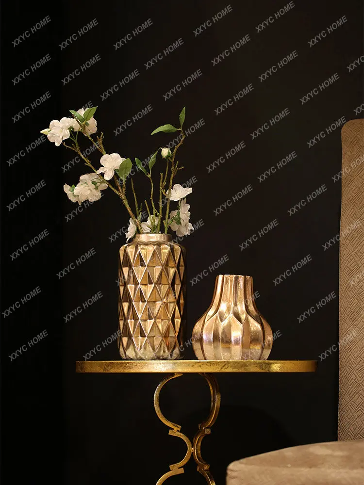 

Vase Floral Living Room Vase Decorative Creative Flower Bottle Ceramic Simulation Flower Decoration