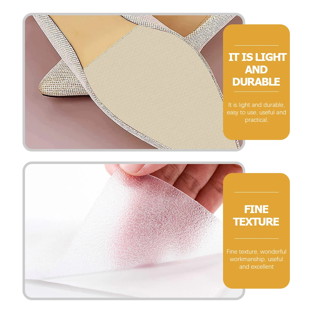 

4 Pcs Anti slip Sole Protectors Non slip White Silica Gel Shoe Bottom Grip Pads Noise Reduction Stickers for High
