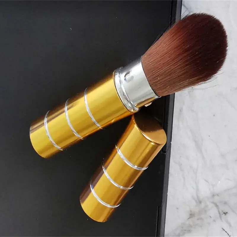 Women\'s Fashion Retractable Metal Brush Cosmetic Makeup Brushes Powder Foundation Blusher Brush Tool #Y