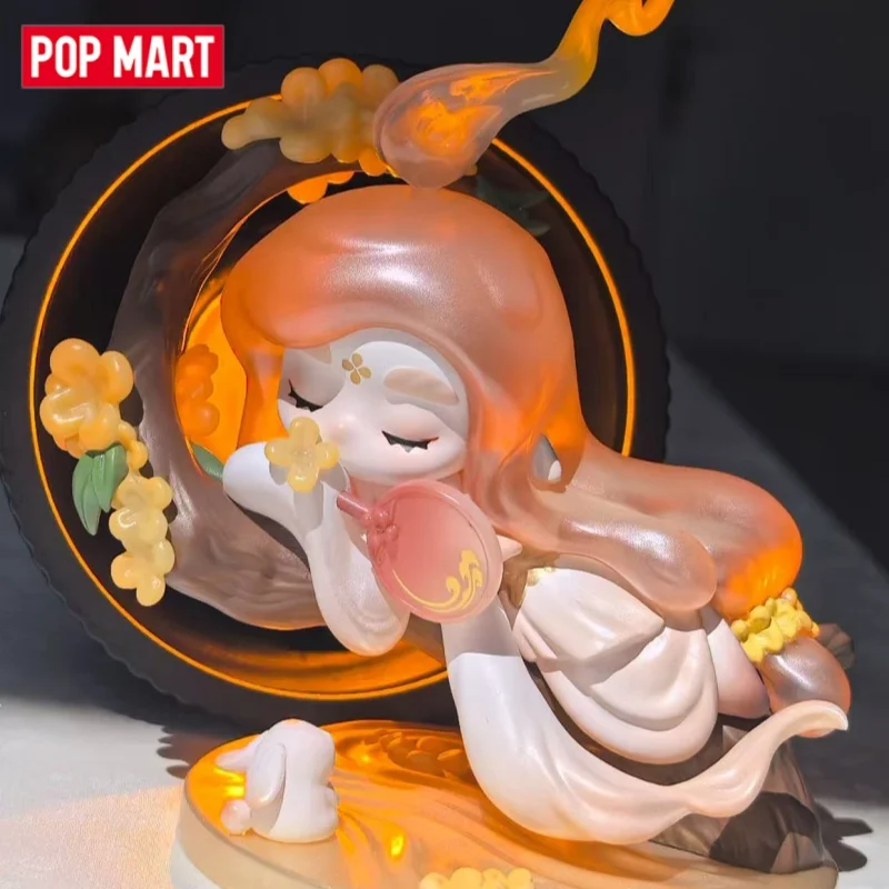 

POP MART CHAKA Moon Gazing Series: Сюрприз-бокс, коллекционная фигурка, украшение для дома и рабочего стола, милая модель, подарок