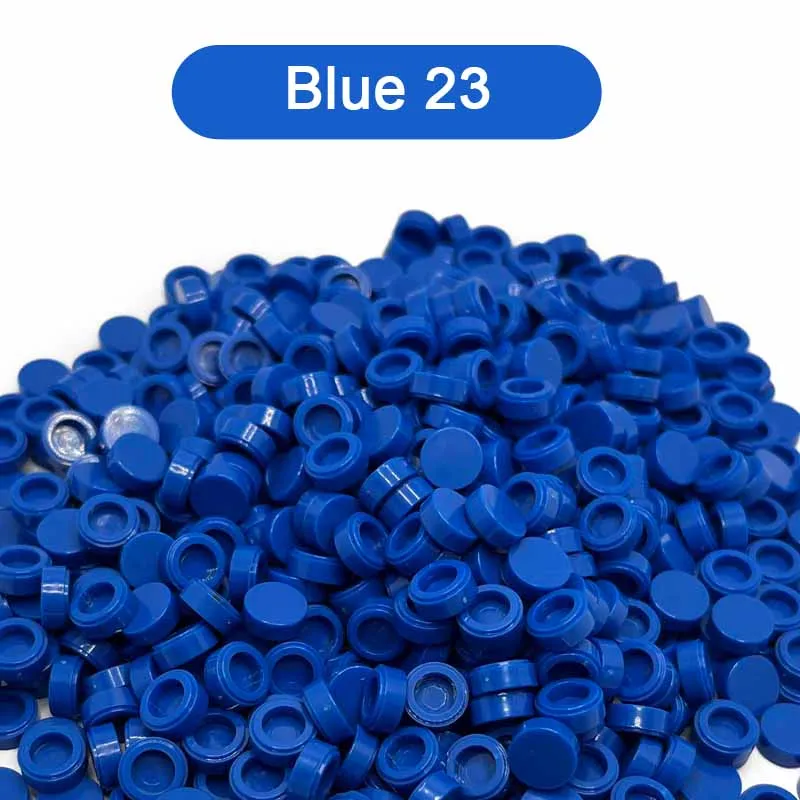 Flat Tile 1x1 Round 81Colors 98138 Pixel Art Remix Building Block Toy Mosaic Drawing Blue Series100pcs/LOT