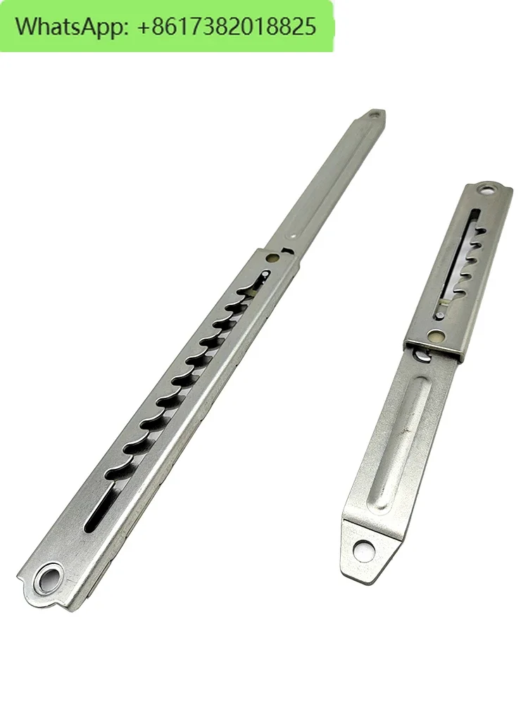 2Pcs  Telescopic positioning slide rail, furniture draw-out skateboard, slotted tie rod gear, adjustment hinge support