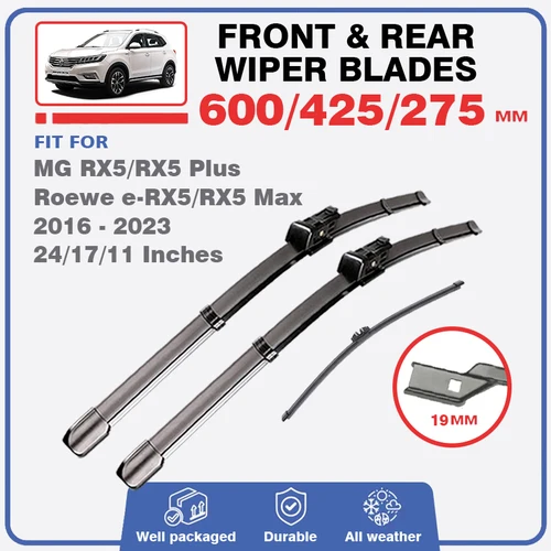 Para Roewe RX5 RX5 Plus e-RX5 RX5 Max MG 2016 - 2023 limpiaparabrisas de ventana delantera trasera parabrisas repuestos de cepillos duraderos
