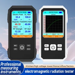 3in1 Electric Field Magnetic Field RF Radiation Detector Electromagnetic Radiation Tester EMF Meter Radio Frequency Detect Meter