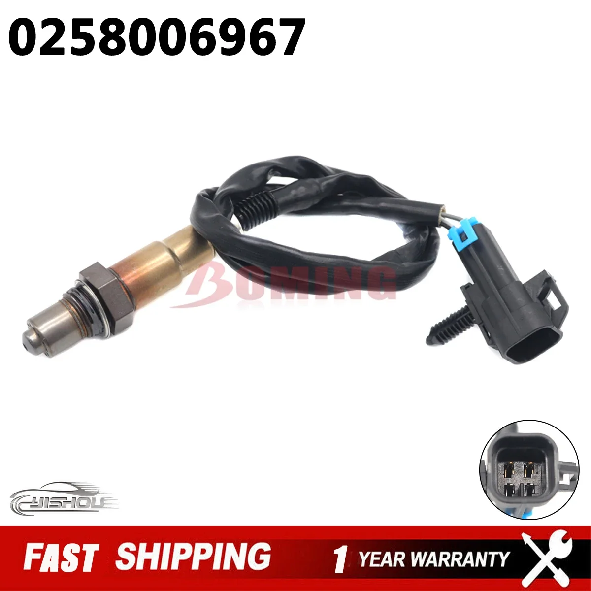 Car Air Fuel Ratio Lambda Oxygen O2 Sensor 0258006967 for FAW Besturn X80 Haima 3 1.8L BYD F3R 1.5L Haima 3 Saloon 5DA0-18-8G1