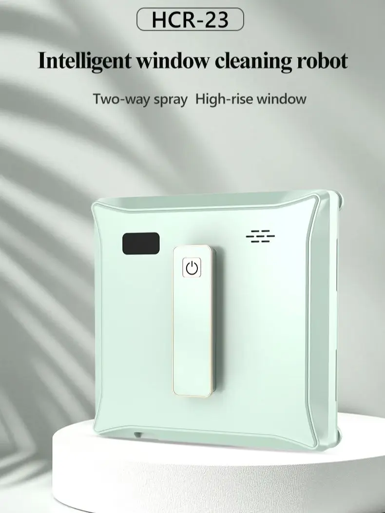 Robot de nettoyage de vitres électrique, grande pulvérisation d'aspiration 5600PA, aspirateur anti-chute avec télécommande