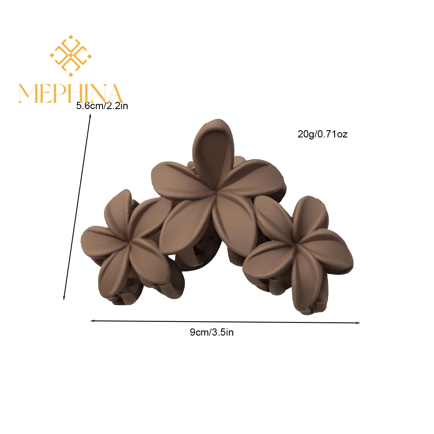 MEPHINA 4Pcs Flower Hair Claw Clips,Hawaiian Hibiscus Flower Hair Clips Beach Hair Accessories for Women Girls