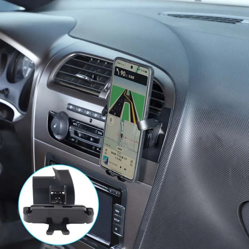 

For Seat leon 2008-2012 ABS black central control air outlet mobile phone holder car interior modification accessories