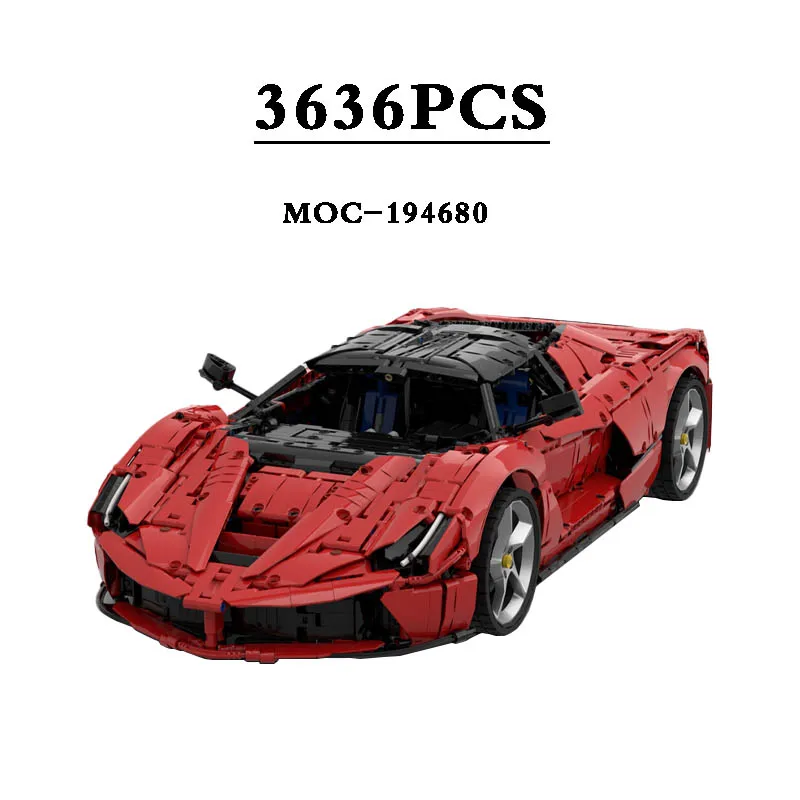 New MOC-194680 Supercar Racing 3636 Pieces Suitable for 42143 Building Block Toys Children's Toys Birthday Gift Christmas Gift