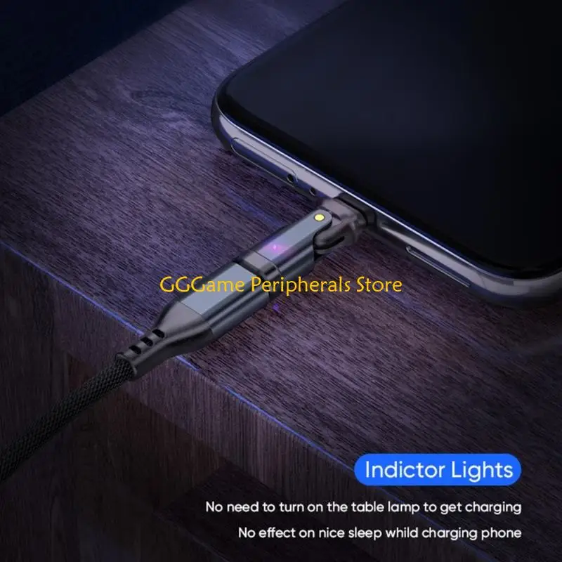 

U55B 180°Swivels USB C Adapter 5A Current 480Mbps Transmission for Multiple Devices