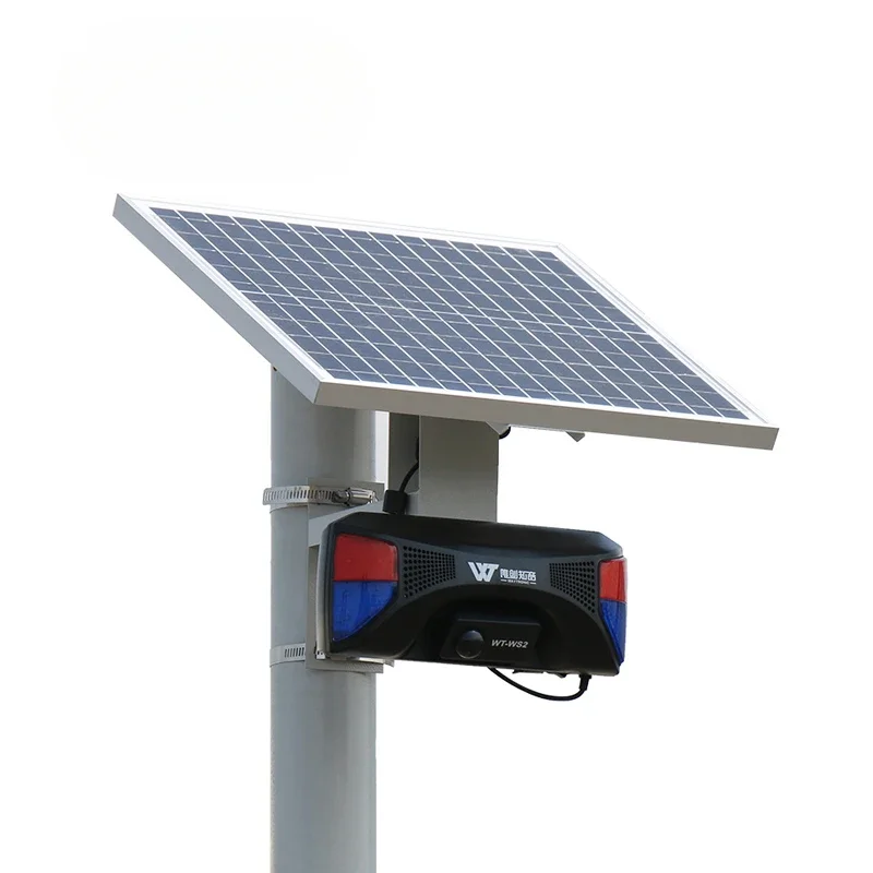 Outdoor Solar Waterdichte Inbreker PIR Infrarood Human Motion Triggers Voice Alarm System Home Security Draadloos Alarmsysteem