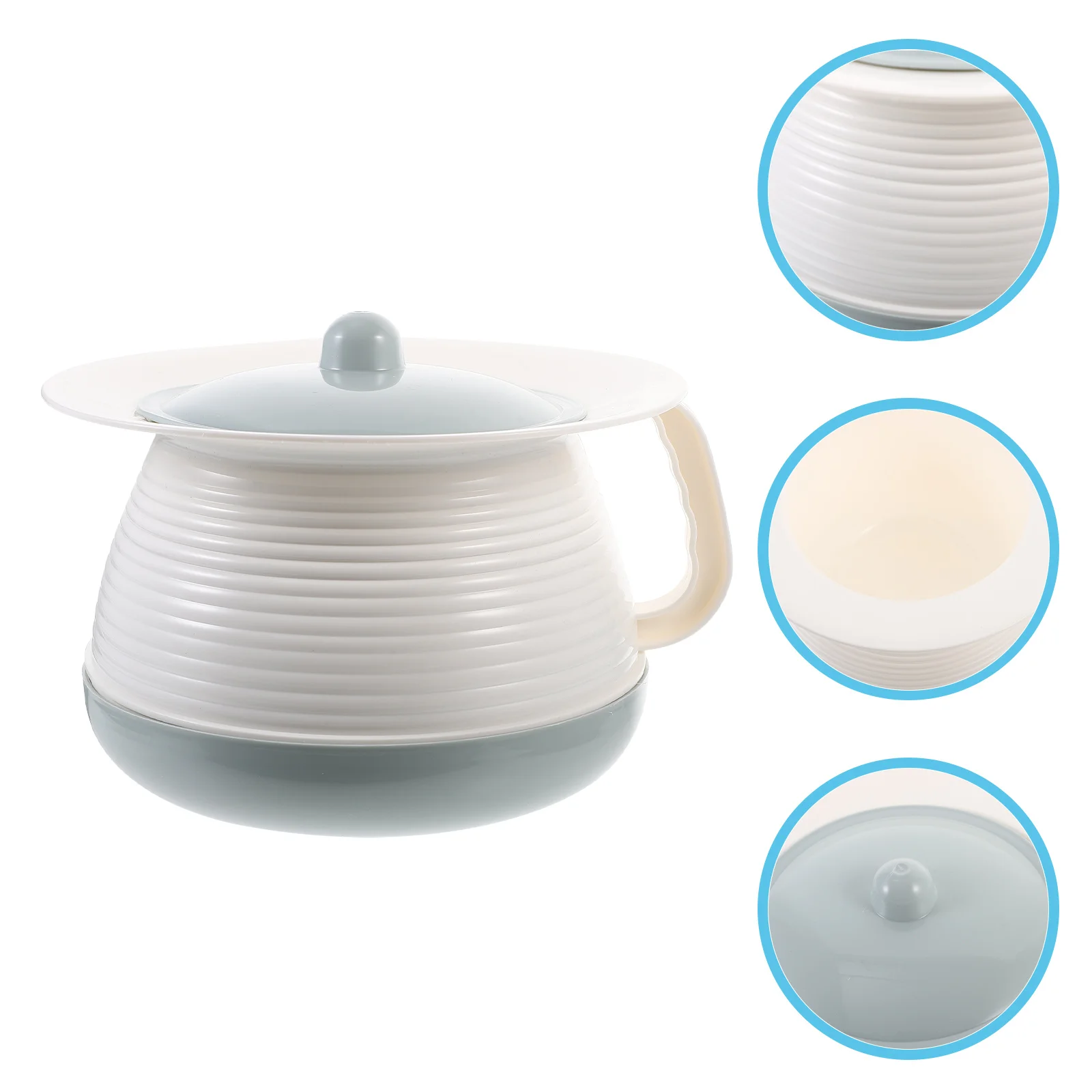 

1pc Portable Urinal Pan Household Bedpan Adult Urine Container For Kids Elder Pregnant Women Durable Pp Plastic Chamber Pot