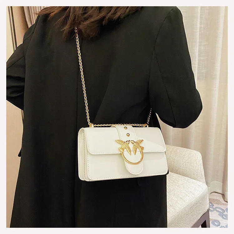 2025 트렌디 여성용 고급 가방 - 작은 사각형, 캐주얼 다용도 체인 숄더 메신저백, 일상 착용에 이상적