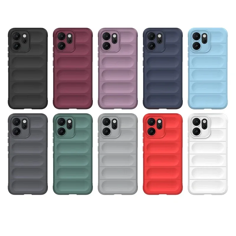 

Matte Silicone Soft 3D Stripe Pattern Case For OPPO Reno 14F 5G 14 Pro Shockproof Bumper Back Cover For OPPO Reno 14 Pro 14F 5G